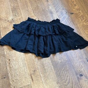 Katie J NYC Girls Juniors Skirt Black Size Large